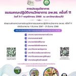มหาวิทยาลัยแม่โจ้ ขอเรียนเชิญผู้สนใจ นำเสนอผลงาน และเข้าร่วมประชุมวิชาการชมรมคณะปฏิบัติงานวิทยาการ อพ.สธ. ครั้งที่ 11